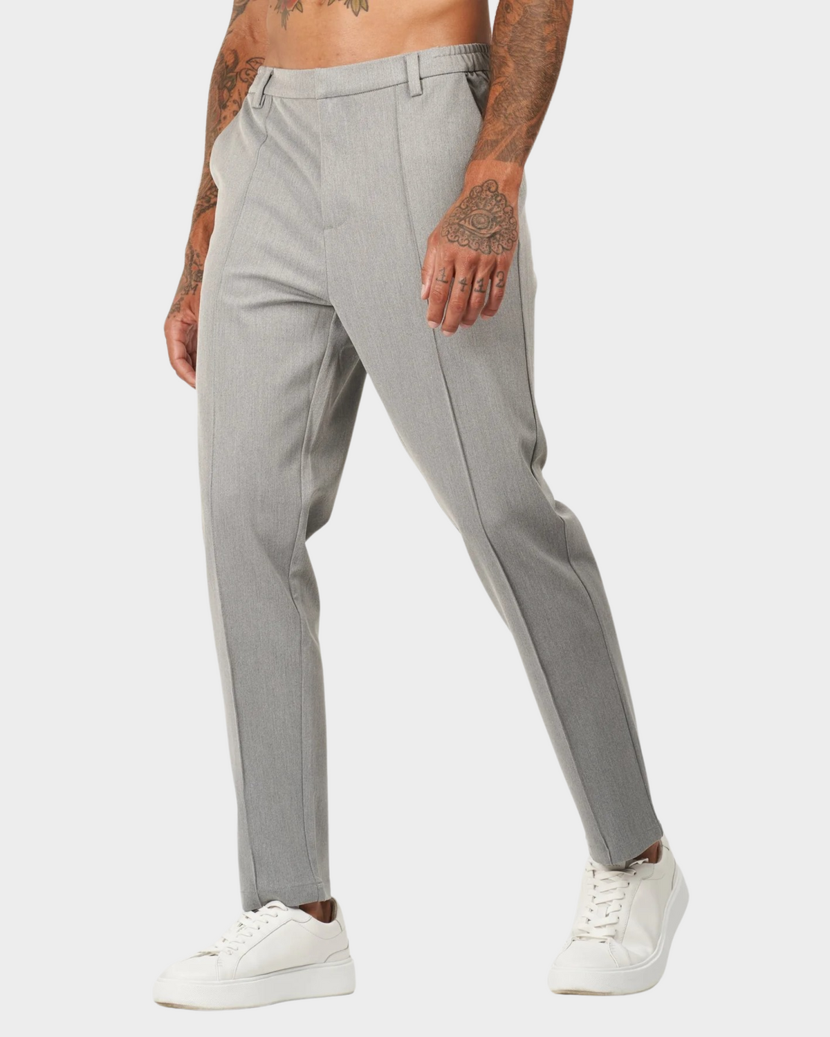 Pantalon de Costume Homme en Tailleur Capri [Tissu Premium]