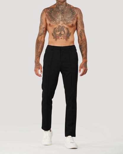 Pantalon de Costume Homme en Tailleur Capri [Tissu Premium]