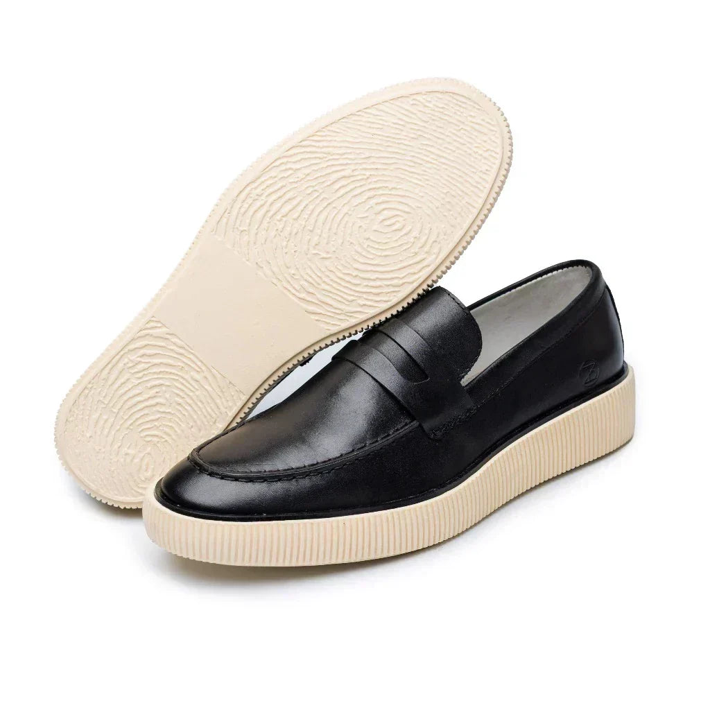 Chaussure Habillée Homme Mocassin en Cuir Véritable – Style Décontracté