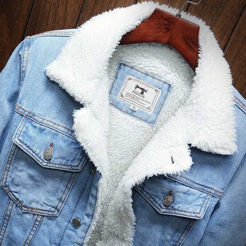 Veste en Jean pour Homme Doublée en Laine Bellvian - BL154